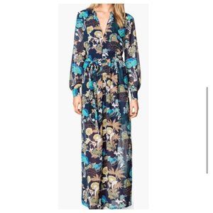 H&M Floral Long Sleeve Button Down Maxi Dress 2